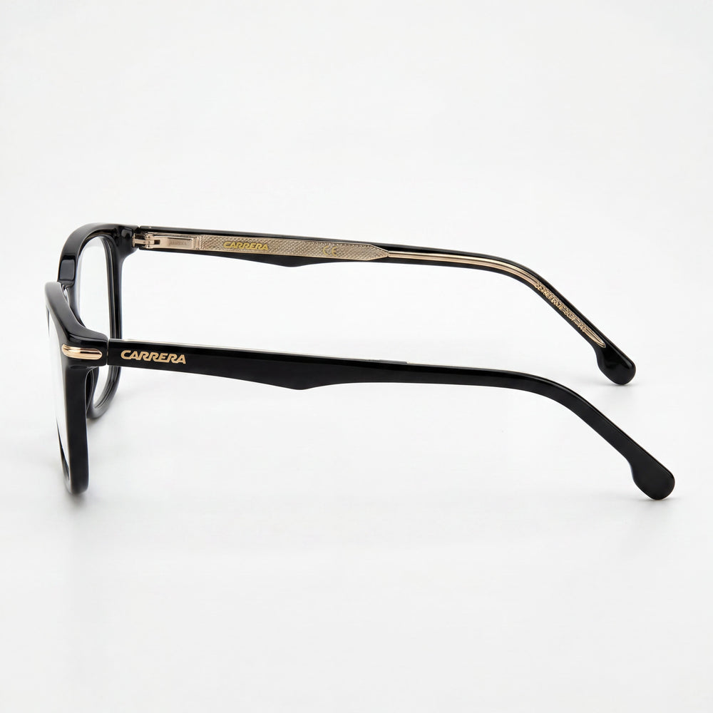 Carrera 292 Square Eyeglasses Unisex — side view, Black temples