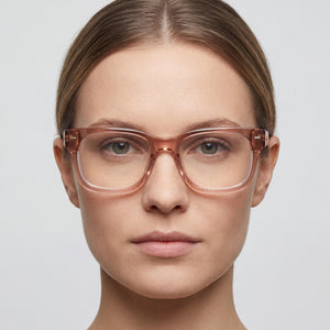 Carrera 3021 Square Eyeglasses for Women — interior view, Polycarbonate demo lenses