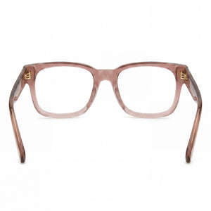 Carrera 3021 Square Eyeglasses Women — side view, Pink Beige Plastic temples