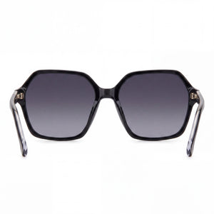 Carrera 3026/S Square Sunglasses Women — side view, Non-Polarized Dark grey shaded lens