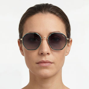 Carrera 3029/S Geometric Sunglasses for Women — interior view, Grey lens detail