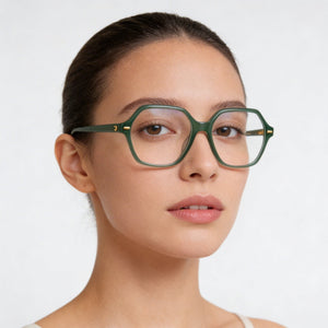 Carrera 3032 Rectangle Eyeglasses for Women — interior view, Plastic demo lenses