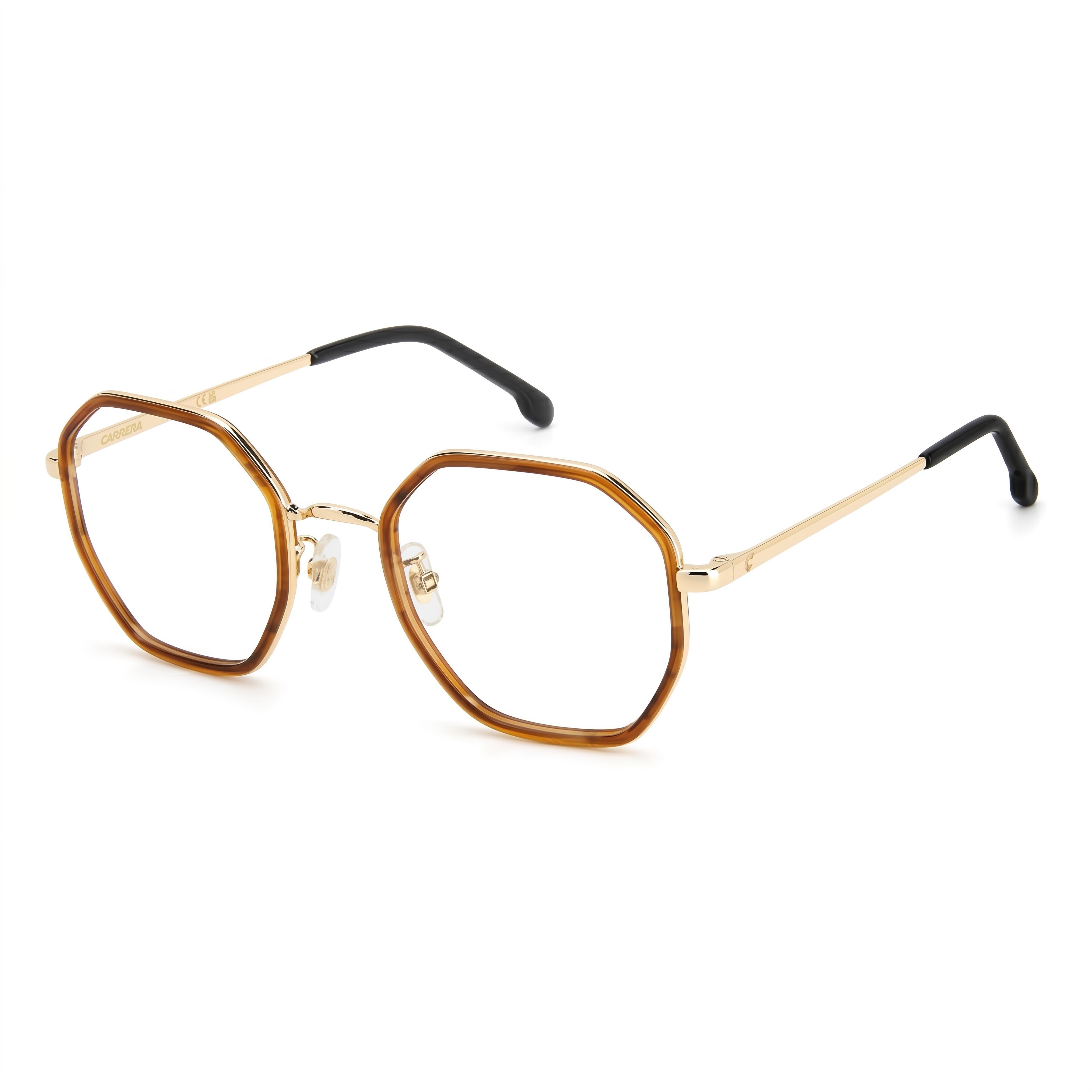 Gafas de sol Carrera 3034 redondas marrones para mujer, de acero inoxidable de 51 mm, Photo 1