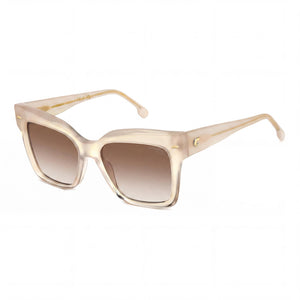 Carrera 3037/S Ivory Square Sunglasses for Women, Brown Shaded lens