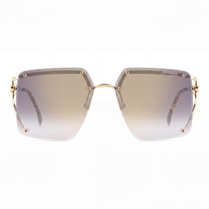 Carrera 3041/S Rectangle Sunglasses for Women — front view, Stainless Steel frame