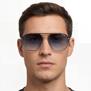 Carrera 304/S Aviator Sunglasses for Men — interior view, Non-Polarized lens detail