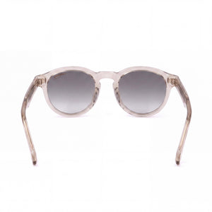 Carrera 306/s Round Sunglasses Women — side view, Non-Polarized Grey Shaded Gold Mirror lens