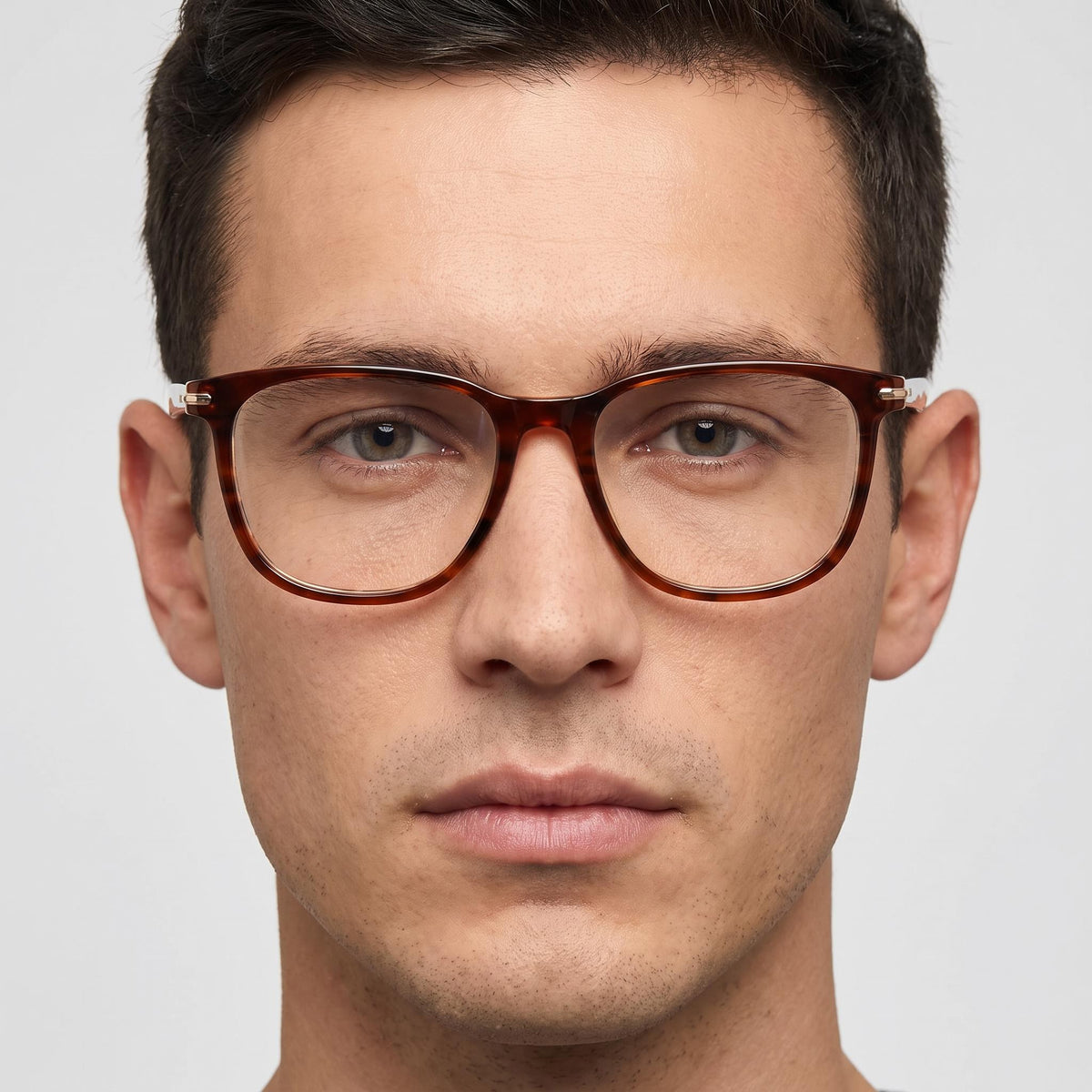 Gafas de acetato beige de estilo moderno Carrera 308 para hombre, lentes beiges, ancho de lente de 53 mm, Photo 4