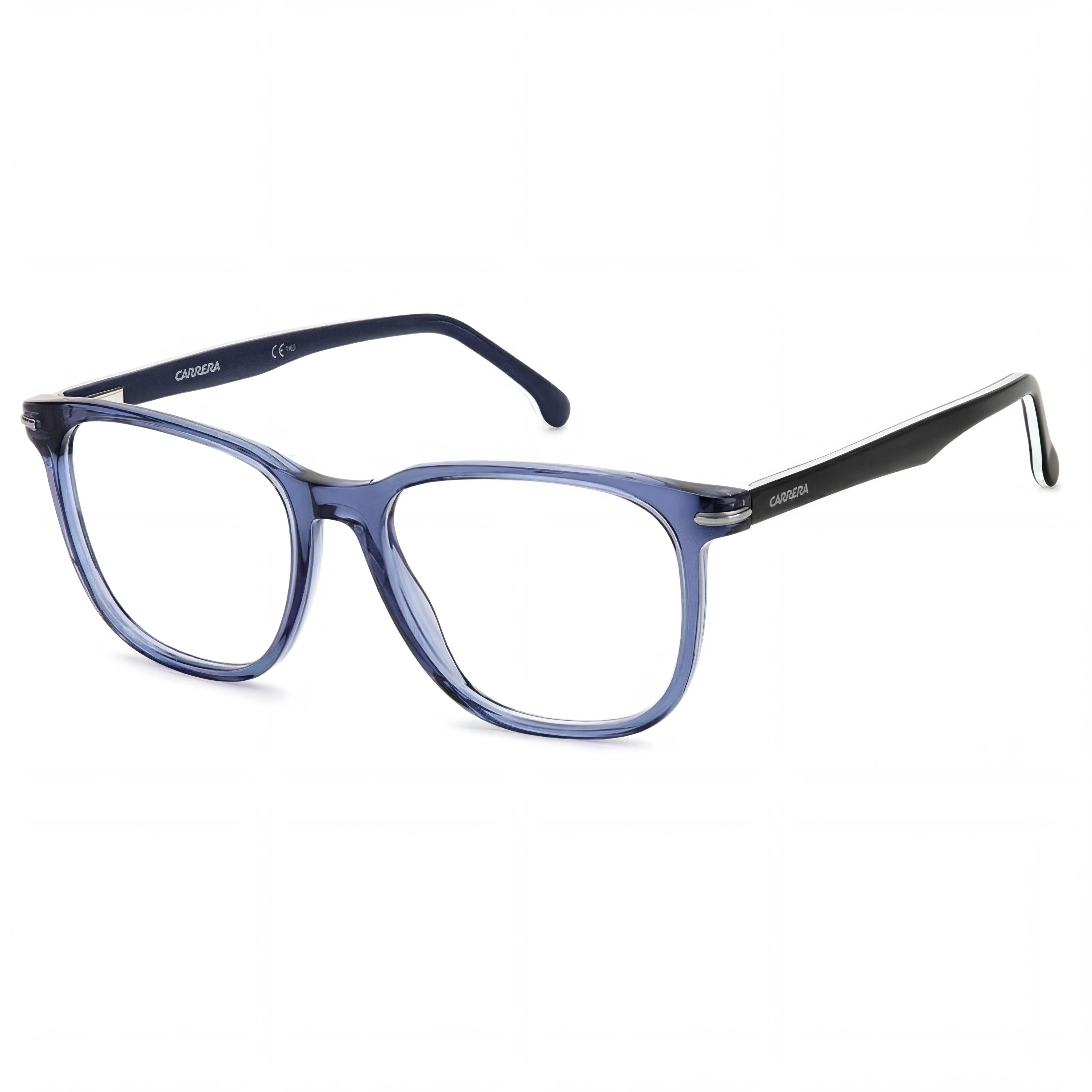 Carrera 308 Blue Rectangle Unisex Eyeglasses, Acetate 53mm, Photo 1