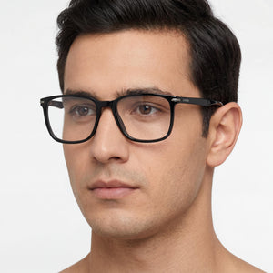Carrera 309 Rectangle Eyeglasses for Men — interior view, Polycarbonate demo lenses