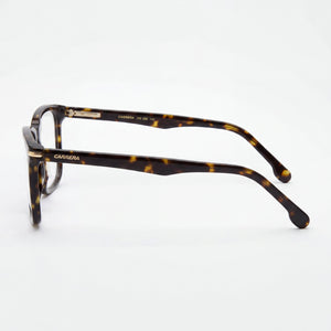 Carrera 309 Rectangle Eyeglasses Men — side view, Havana Acetate temples
