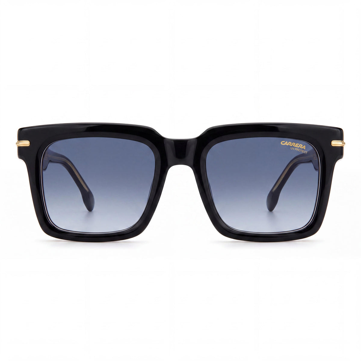 Gafas de sol Carrera 316/S de acetato a rayas negras para hombre con lentes UV no polarizadas de 52 mm en azul oscuro sombreado, Photo 2