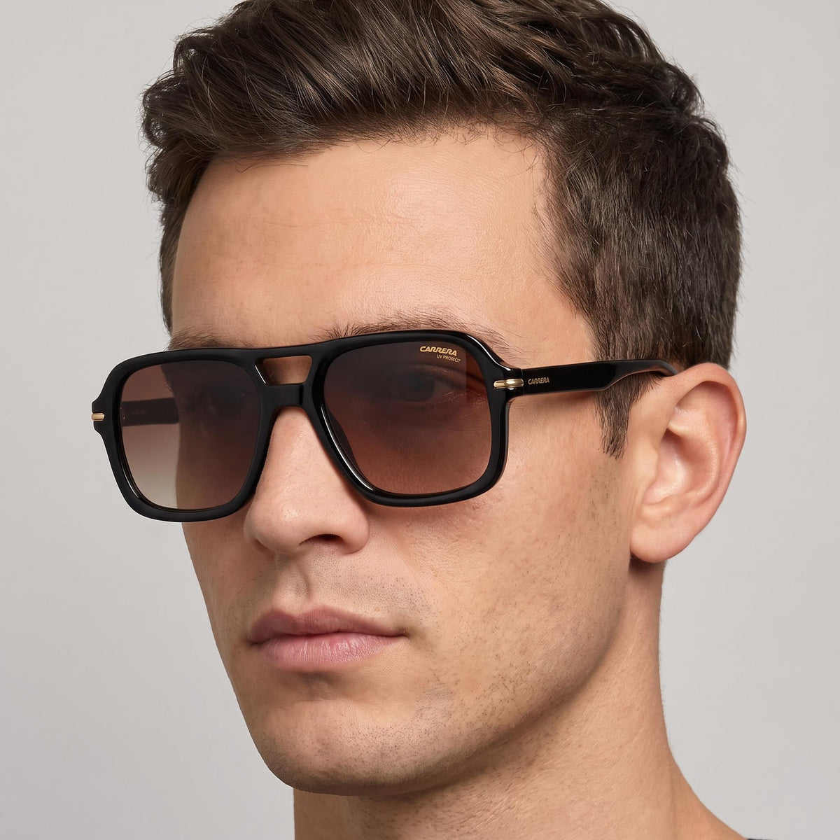 Carrera 317/S Black Aviator Sunglasses for Men, 55mm, Photo 4