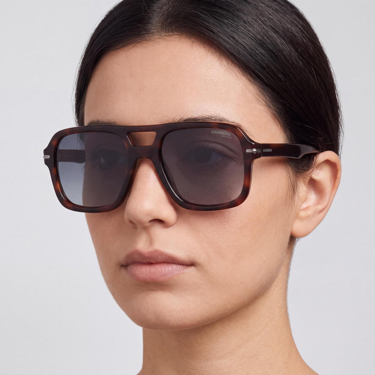 Gafas de sol para mujer Carrera 317/S EX4 rectangulares de carey marrón, 55 mm, Photo 5