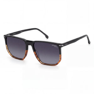 Carrera 329/S Black Rectangle Sunglasses Unisex, Dark Grey Heather lens