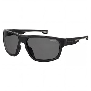 Carrera 4018/S Black Shield Sunglasses for Men, Grey Polarized lens