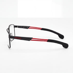 Carrera 4409 Rectangle Eyeglasses Men — side view, Matt Black Metal temples