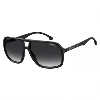 Carrera 8035/S Black Navigator Sunglasses for Men, Dark Grey Shaded lens