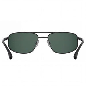 Carrera 8036/S Rectangle Sunglasses Unisex — side view, Non-Polarized Black lens