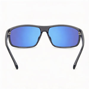 Carrera 8038/S Rectangle Sunglasses Men — side view, Non-Polarized Multi Blue lens