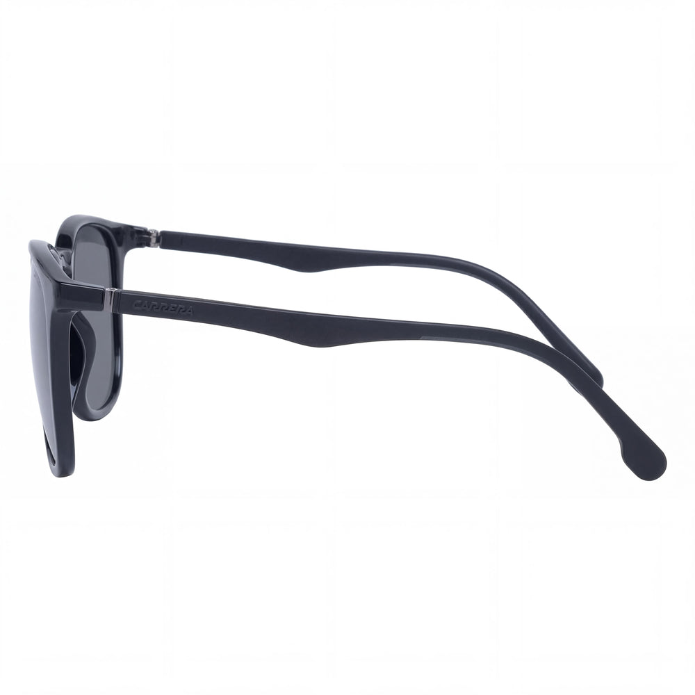 Carrera 8041/S 0807/IR Oval Sunglasses Unisex — side view, Non-Polarized Smoke (Grey) lens