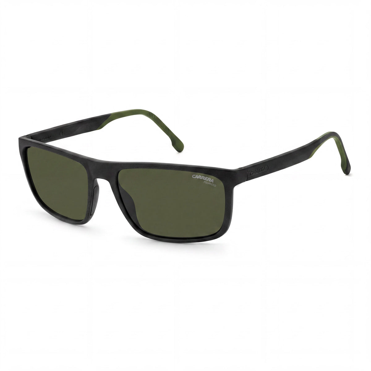 Gafas de sol rectangulares para hombre Carrera 8047/S negras y verdes, 58 mm, Photo 1