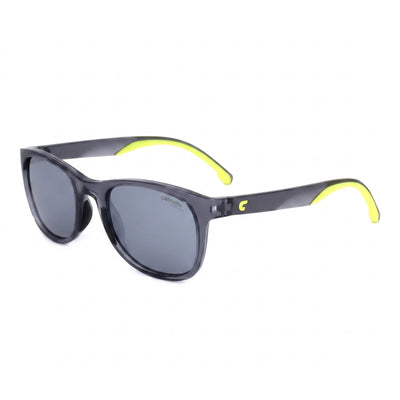 Carrera 8054/S Gray Mirrored Rectangle Sunglasses for Men, Silver Mirror lens