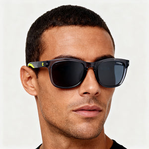 Carrera 8054/S Rectangle Sunglasses Men — side view, Mirrored Silver Mirror lens