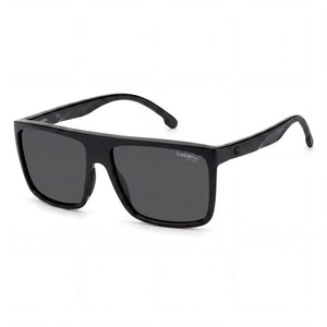 Carrera 8055/S Black Rectangle Sunglasses Unisex, Black lens