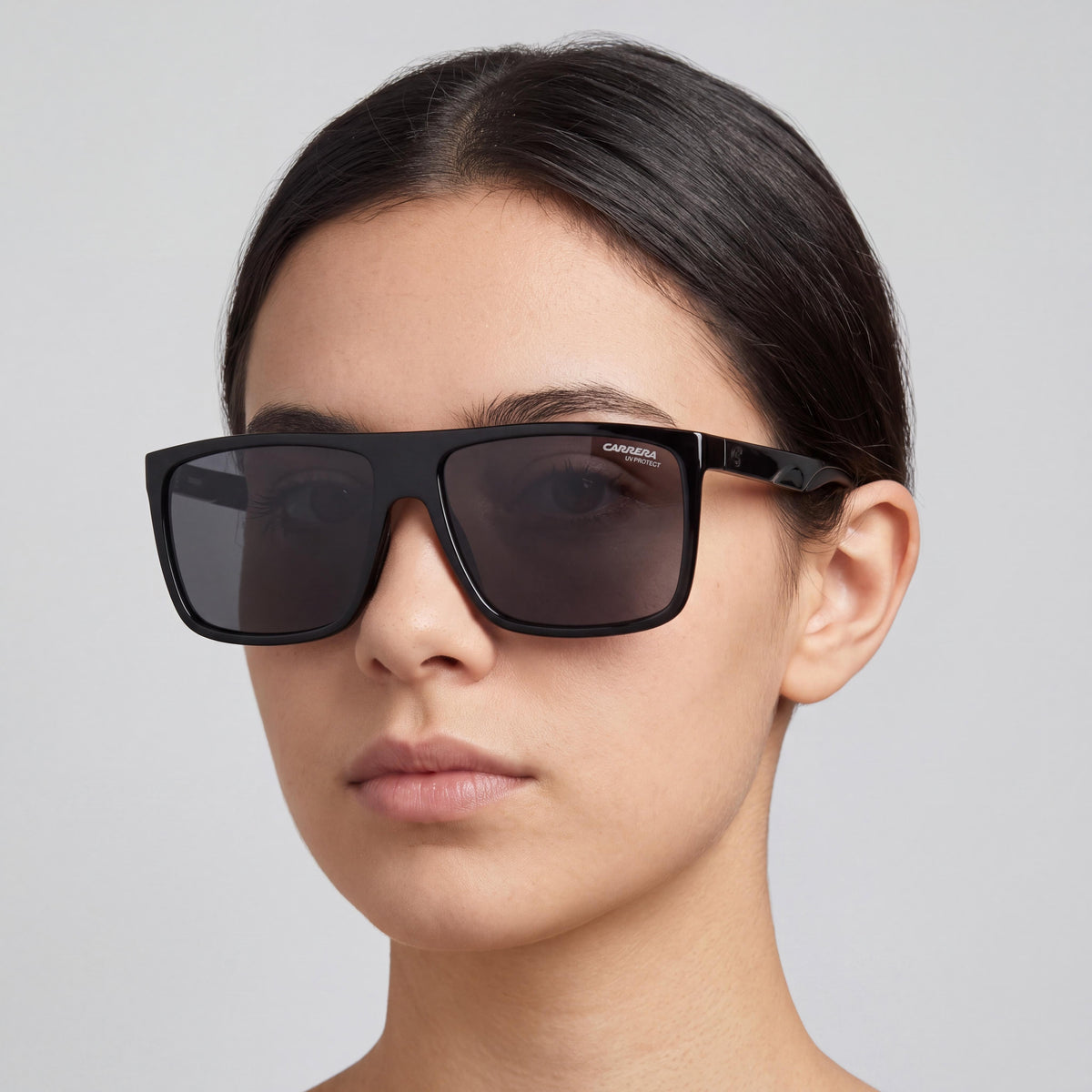 Carrera 8055/S Black/Grey Rectangle Sunglasses Unisex, 58mm, Photo 4