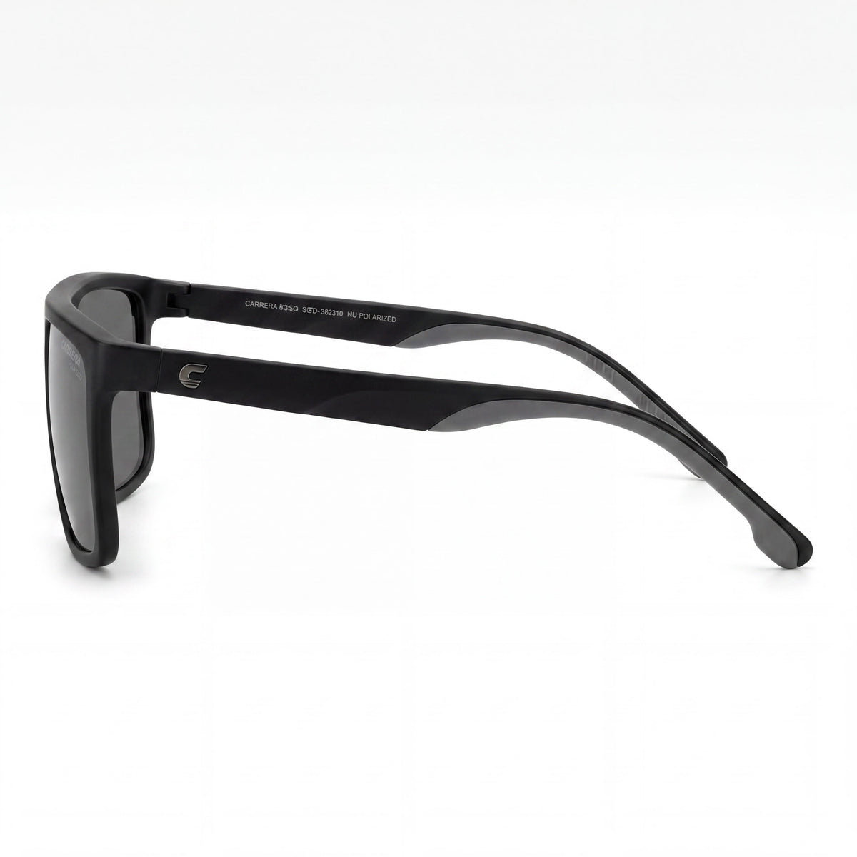 Gafas de sol rectangulares unisex Carrera 8055/S negro mate/gris, 58mm, Photo 3
