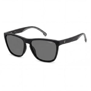 Carrera 8058/S Black Rectangle Sunglasses Unisex, Matt Black lens