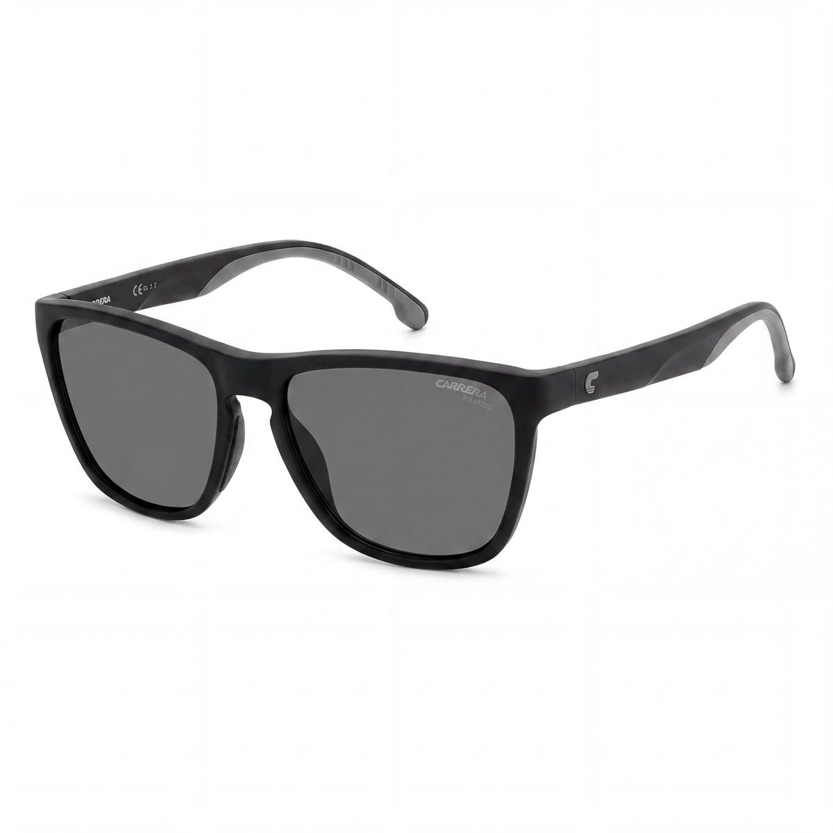 Carrera 8058/S Matte Black/Grey Rectangle Sunglasses Unisex, 56mm, Photo 1