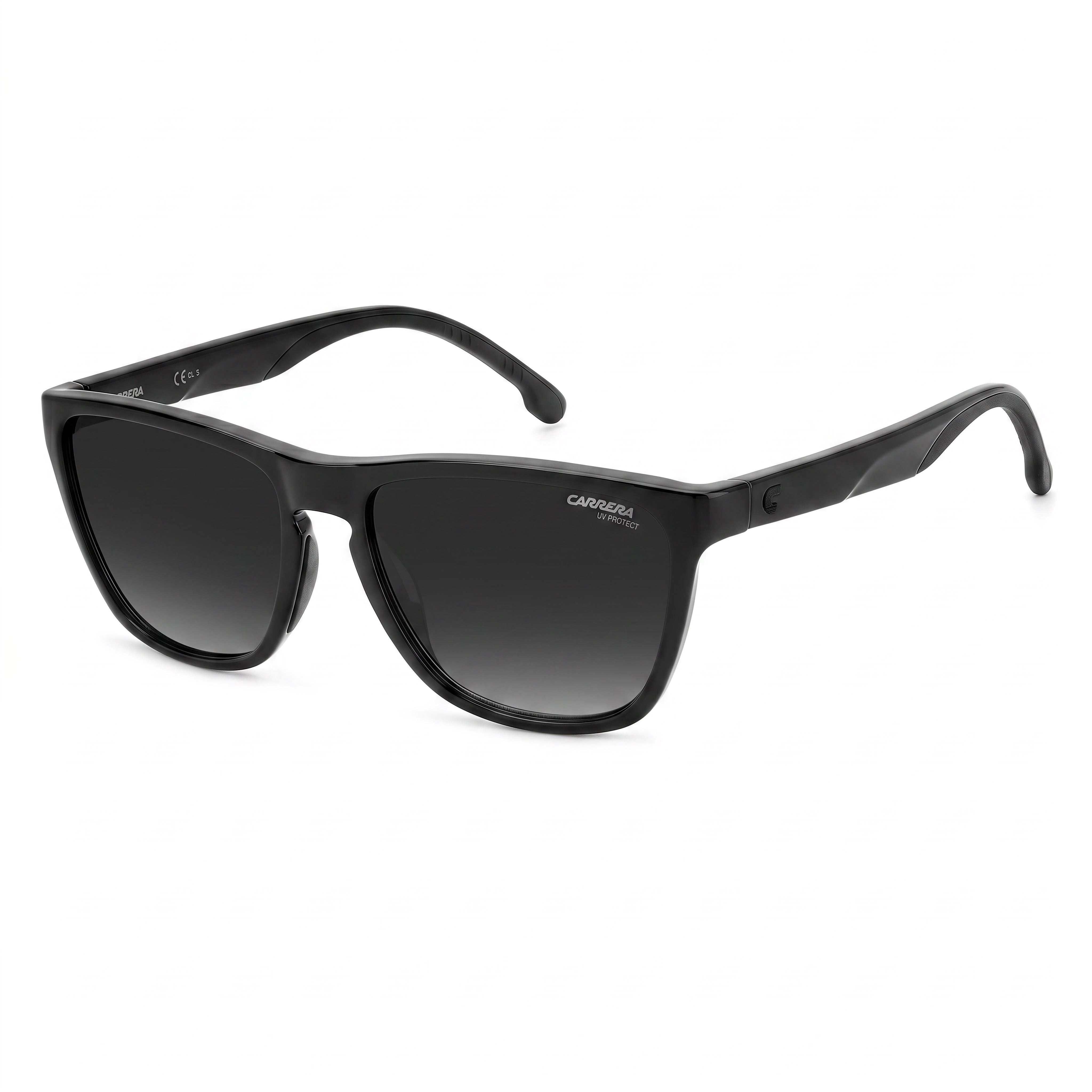 Carrera 8058/S Black Rectangle Sunglasses Unisex, 56mm, Photo 1