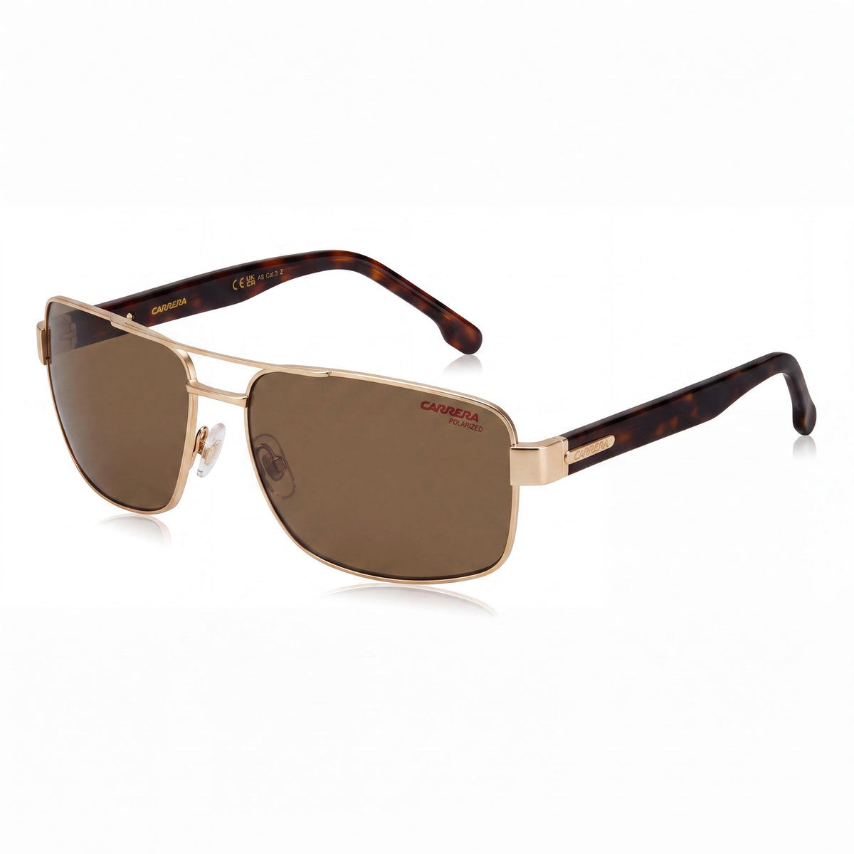 Gafas de sol para mujer Carrera 8063/S, montura de acero inoxidable dorado mate, protección UV no polarizada, 61 mm, Photo 1