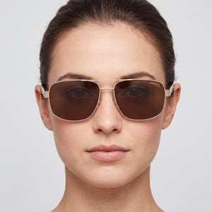 Carrera 8063/S Gold Sunglasses Women — lifestyle wear, school runs and weekday errands