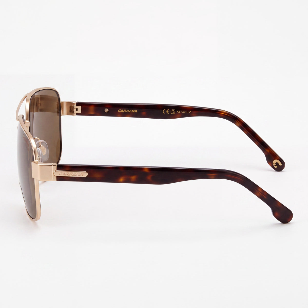 Gafas de sol para mujer Carrera 8063/S, montura de acero inoxidable dorado mate, protección UV no polarizada, 61 mm, Photo 3