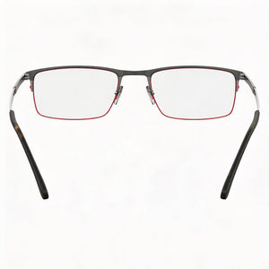 Carrera 8832 Rectangle Eyeglasses Unisex — side view, Gray Metal temples
