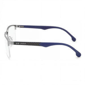 Carrera 8846 Square Eyeglasses Men — side view, Black Alloy Steel temples