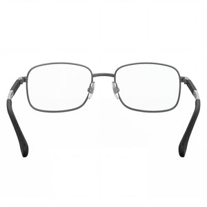 Carrera 8848 Rectangle Eyeglasses Unisex — side view, Silver Alloy Steel temples