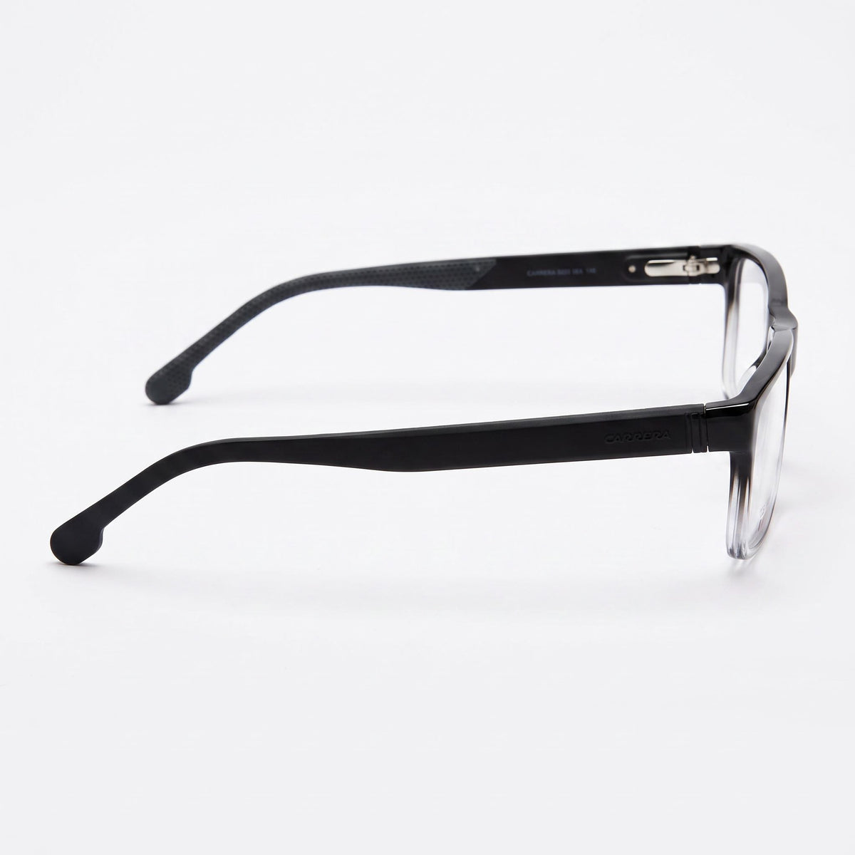 Carrera 8852 Gafas unisex rectangulares de montura completa de acetato, en color negro y gris, con lentes de policarbonato de 57 mm, Photo 2