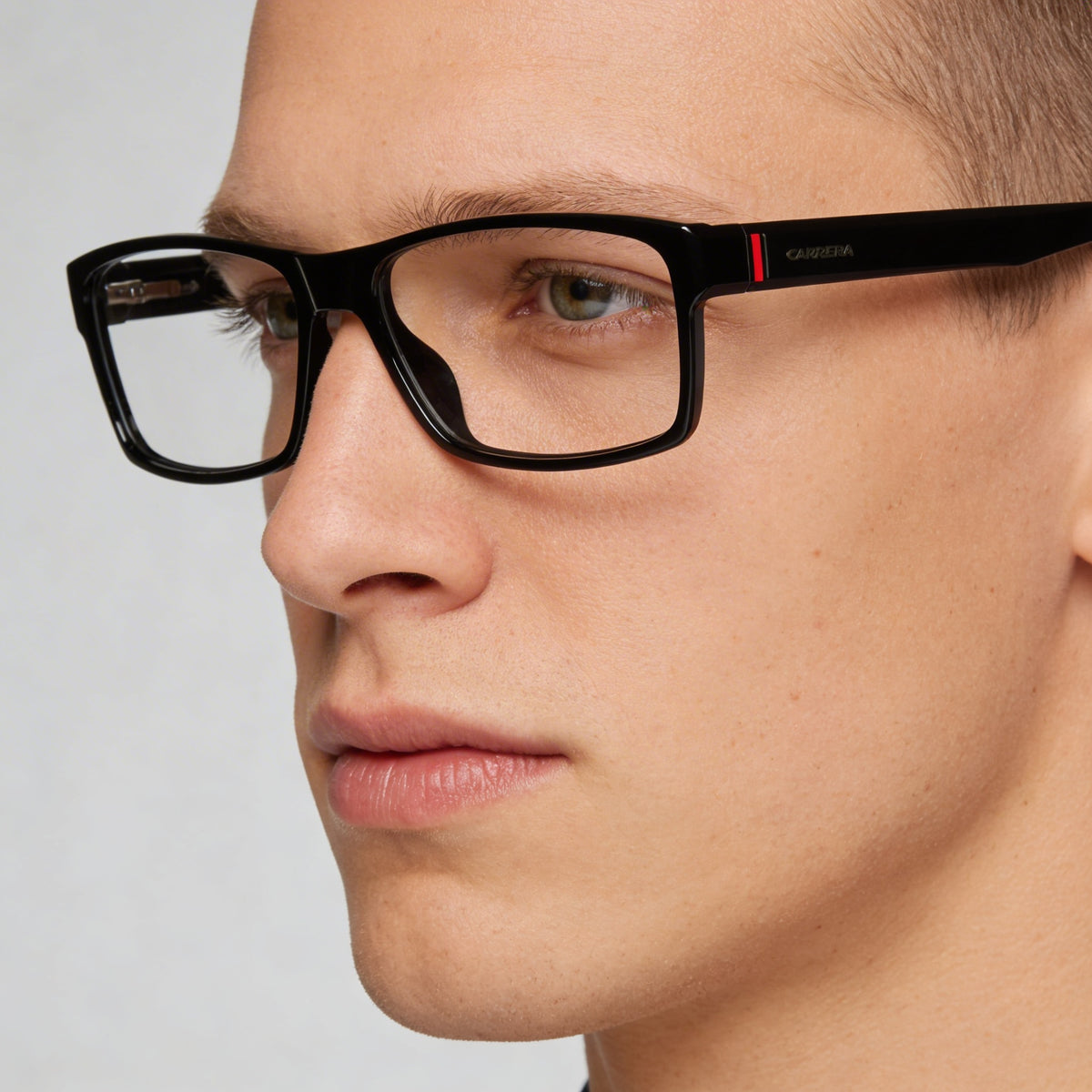 Gafas graduadas rectangulares negras para hombre Carrera 8852, 57mm, Photo 4