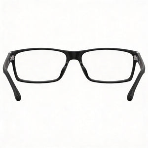 Carrera 8852 Rectangle Eyeglasses Men — side view, Black Plastic temples