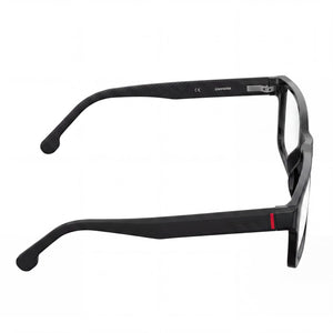 Carrera 8852 Rectangle Eyeglasses Men — side view, Black Plastic temples
