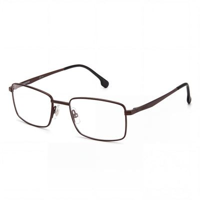 Carrera 8867 Brown Rectangle Sunglasses Unisex, Clear lens