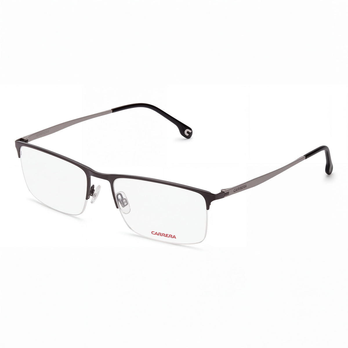 Gafas graduadas unisex Carrera 8875 rectangulares negro mate, 55 mm, Photo 1