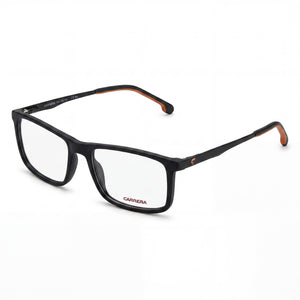 Carrera 8883 Matte Black Rectangle Eyeglasses Unisex, Injected Cellulose Propionate frame
