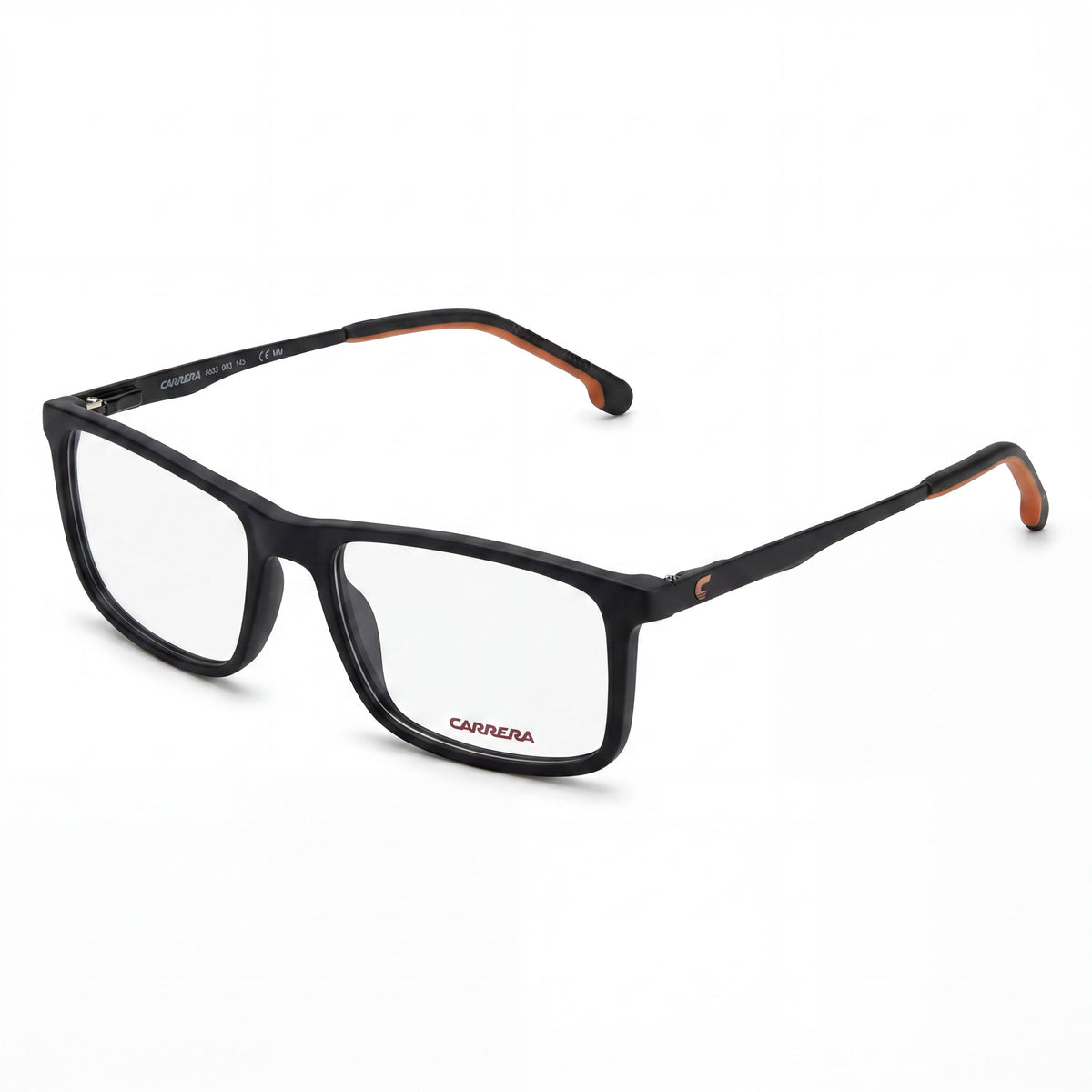 Carrera 8883 Matte Black Rectangle Eyeglasses Unisex, 54mm, Photo 1