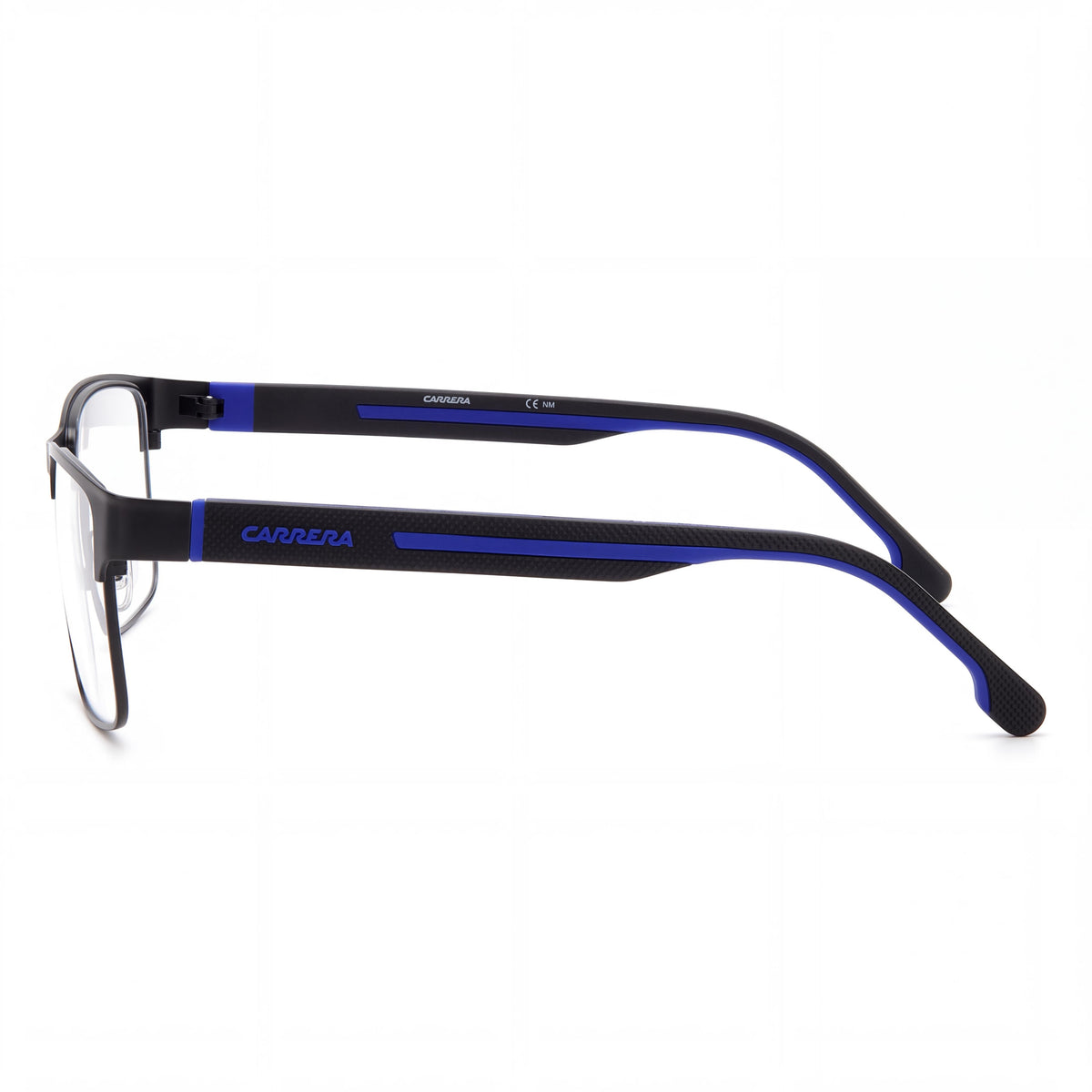 Gafas graduadas unisex Carrera 8884 rectangulares negras y azules, 57 mm, Photo 3