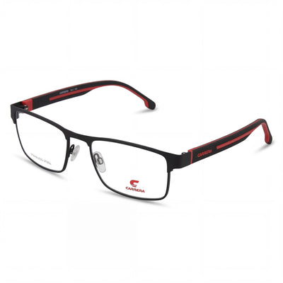 Carrera 8884 Black Square Eyeglasses Unisex, Alloy Steel frame